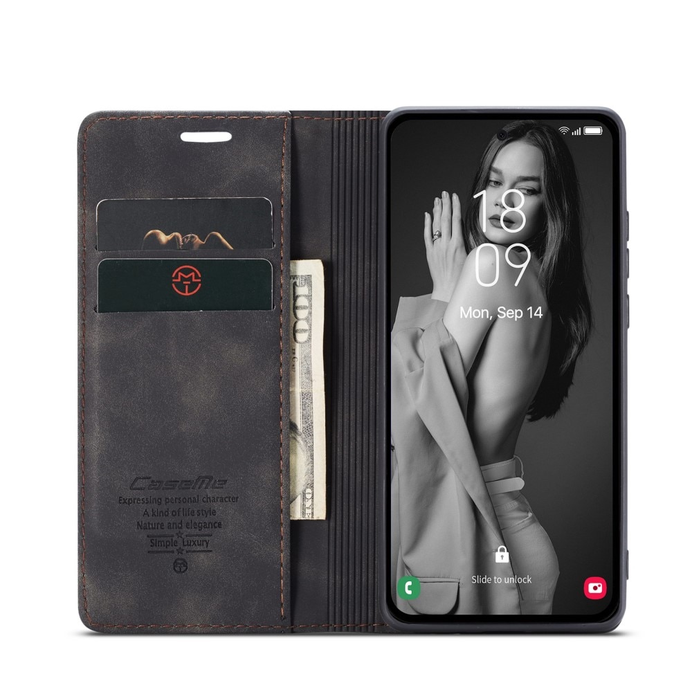 Samsung Galaxy A56 Slim Wallet Case Black