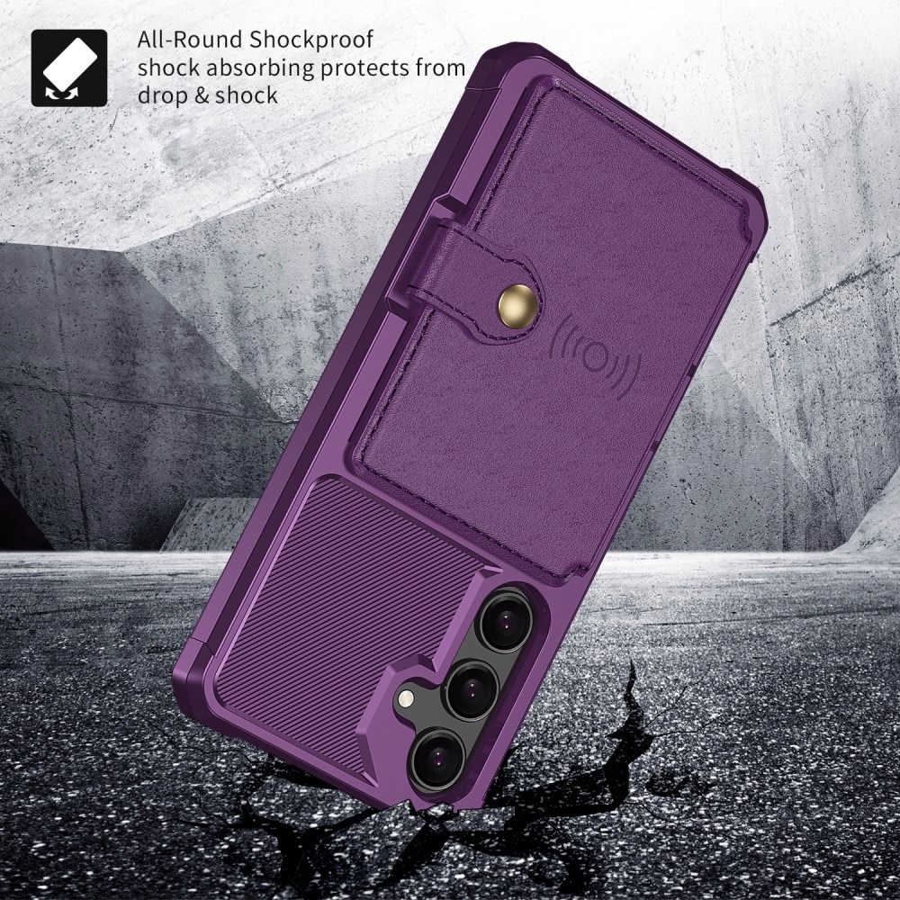 Samsung Galaxy S25 Tough Multi-slot Case Purple