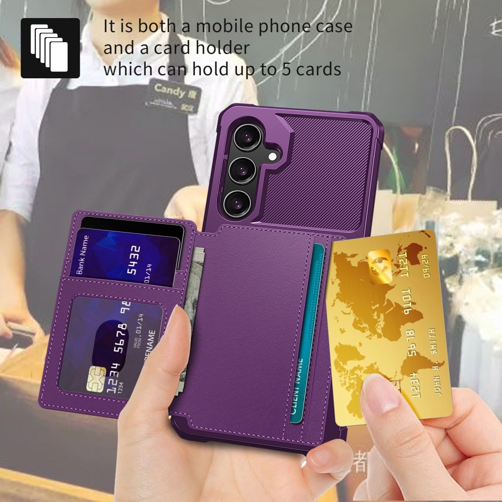 Samsung Galaxy S25 Tough Multi-slot Case Purple