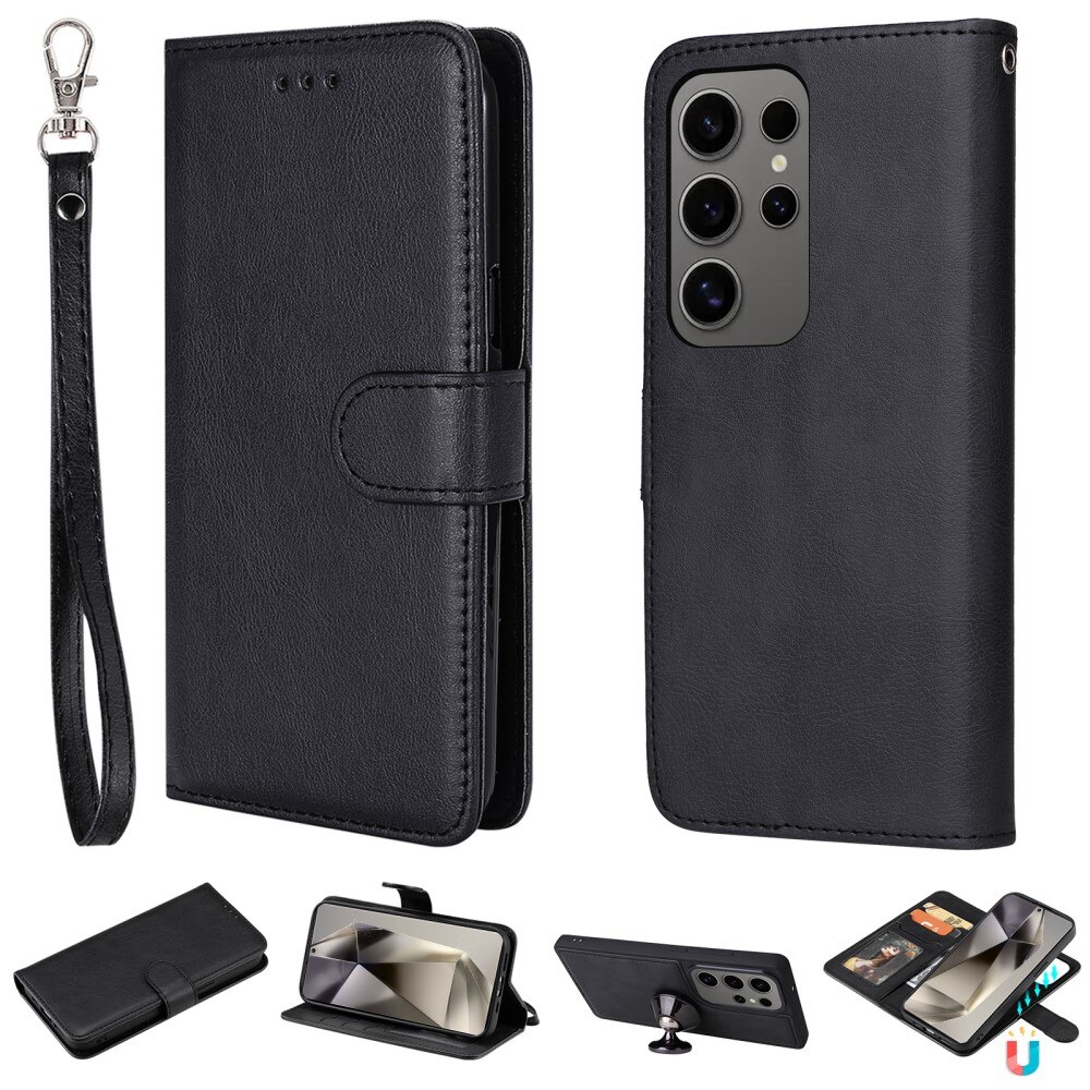 Samsung Galaxy S25 Ultra Magnetic Book Cover Black