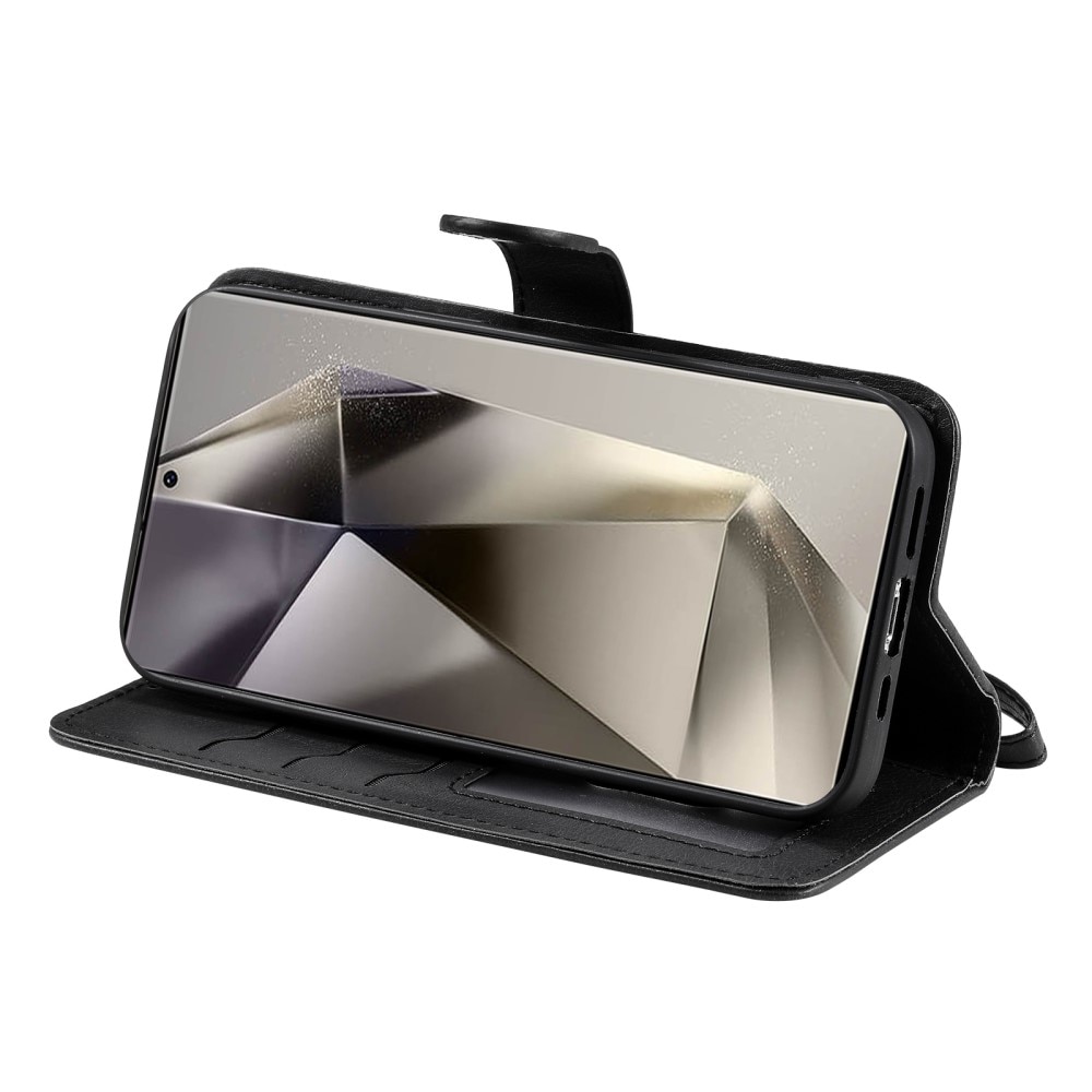 Samsung Galaxy S25 Ultra Magnetic Book Cover Black