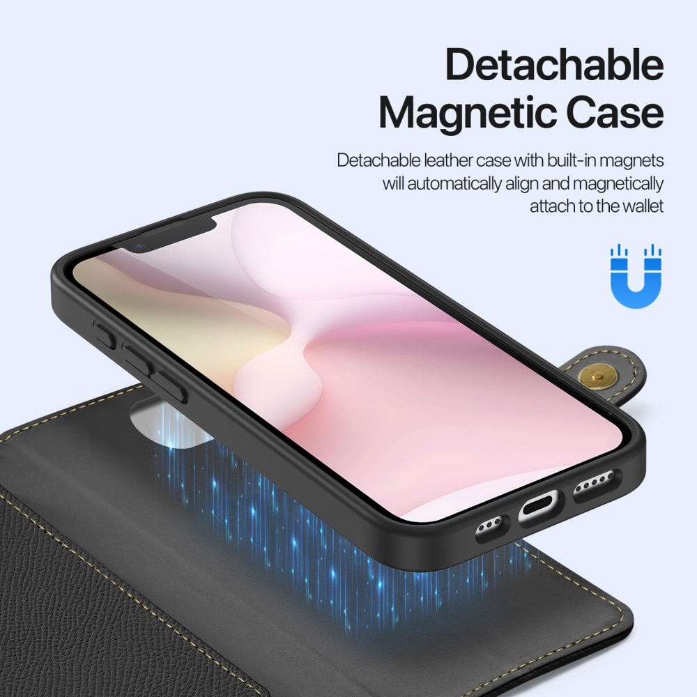 iPhone SE 4 Lawa Series Magnetic Wallet Case Black