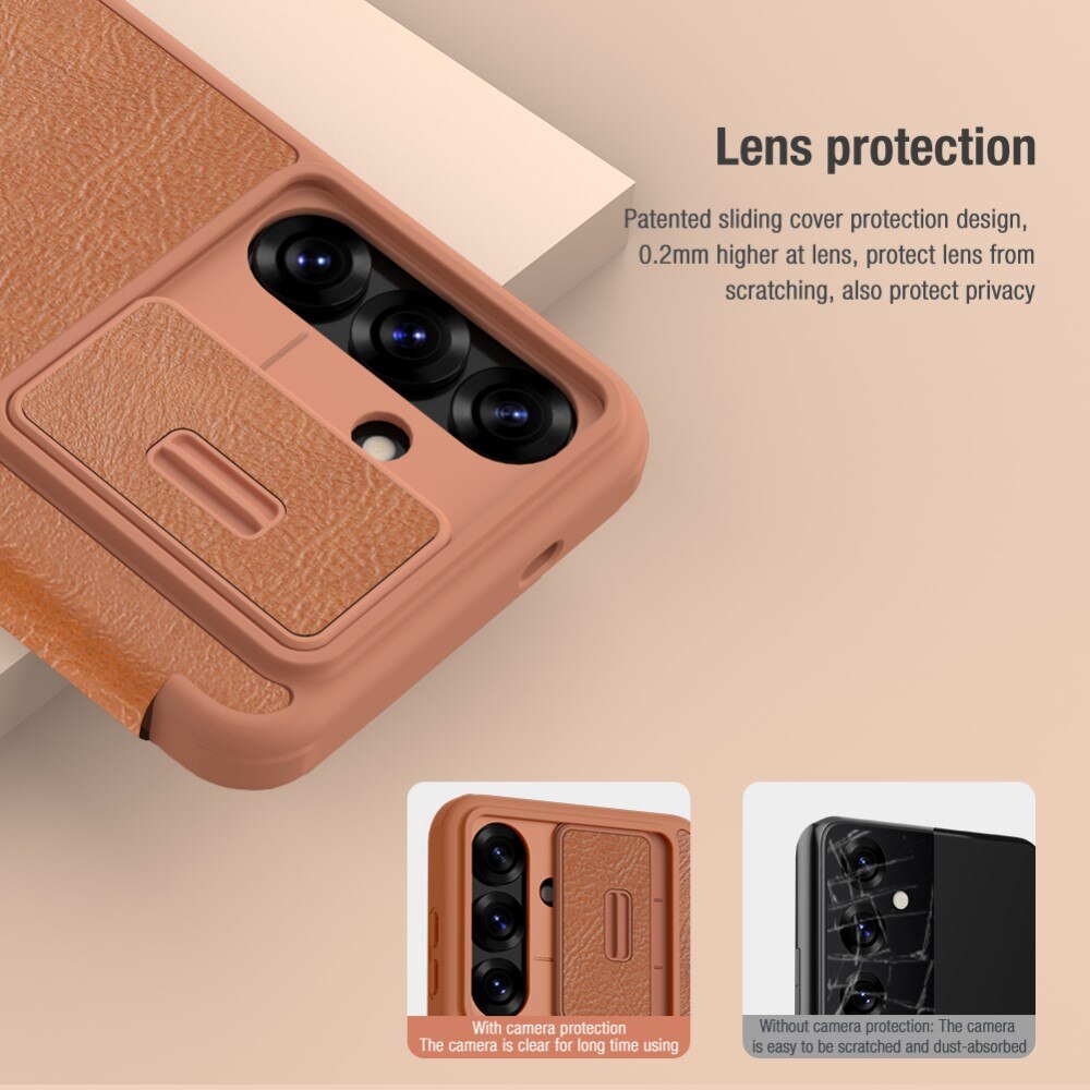 Samsung Galaxy S25 Qin Pro CamShield Cover Brown