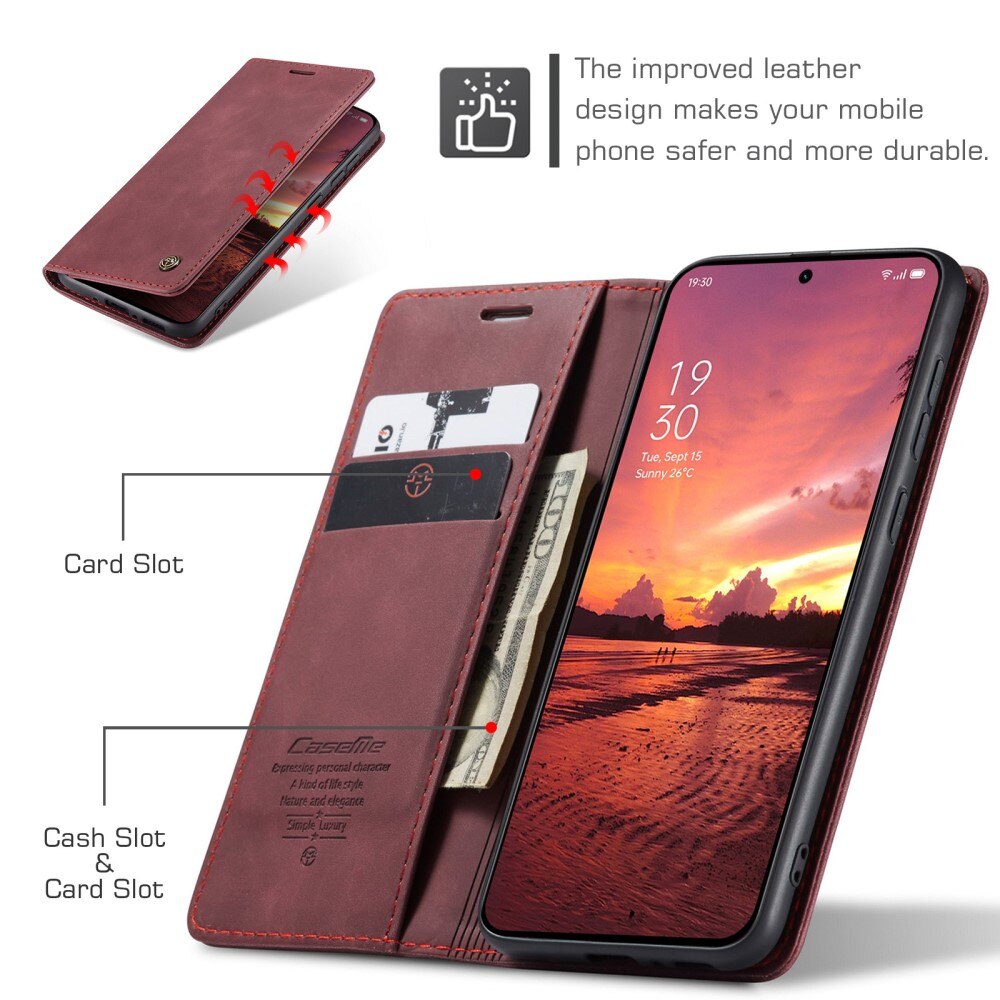  OnePlus 13 Slim Wallet Case Red