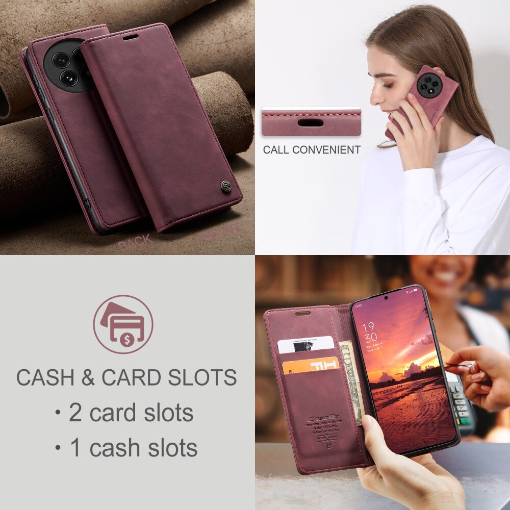  OnePlus 13 Slim Wallet Case Red