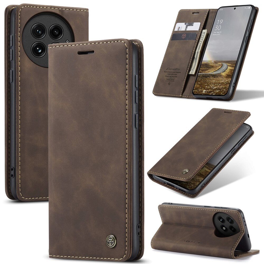  OnePlus 13 Slim Wallet Case Brown