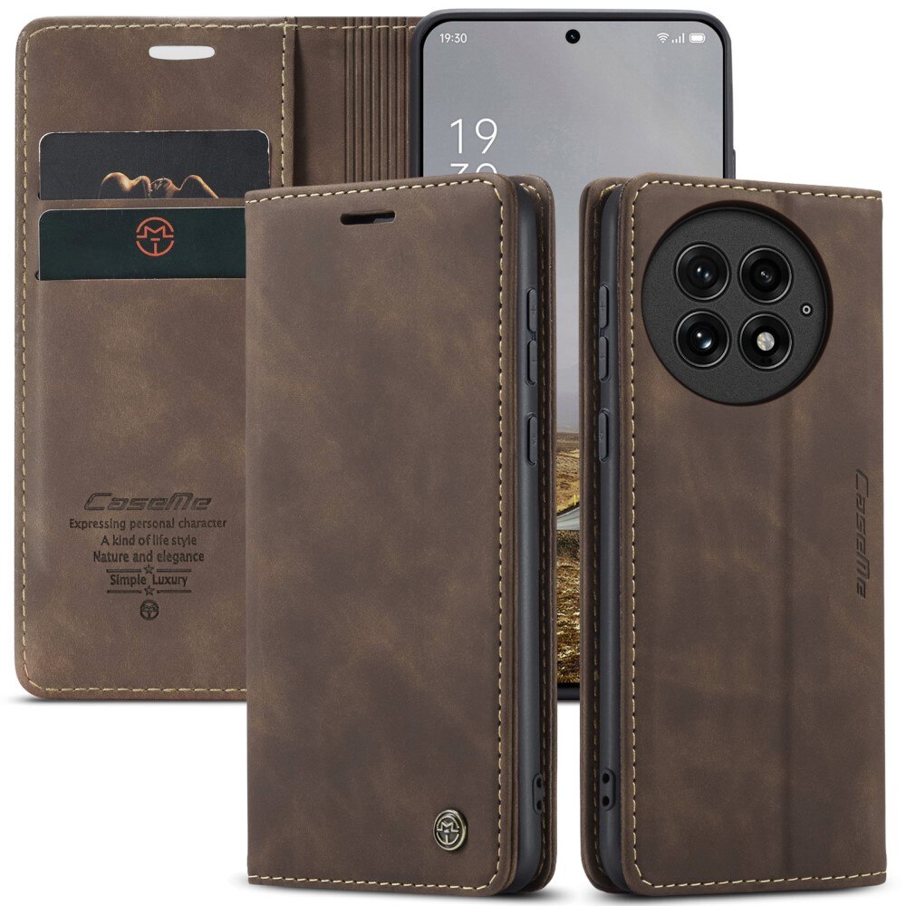  OnePlus 13 Slim Wallet Case Brown