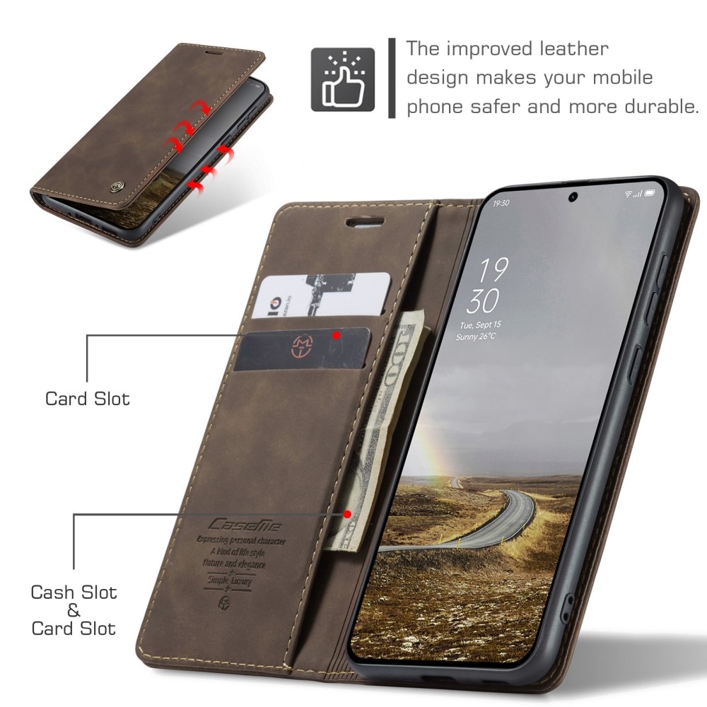  OnePlus 13 Slim Wallet Case Brown