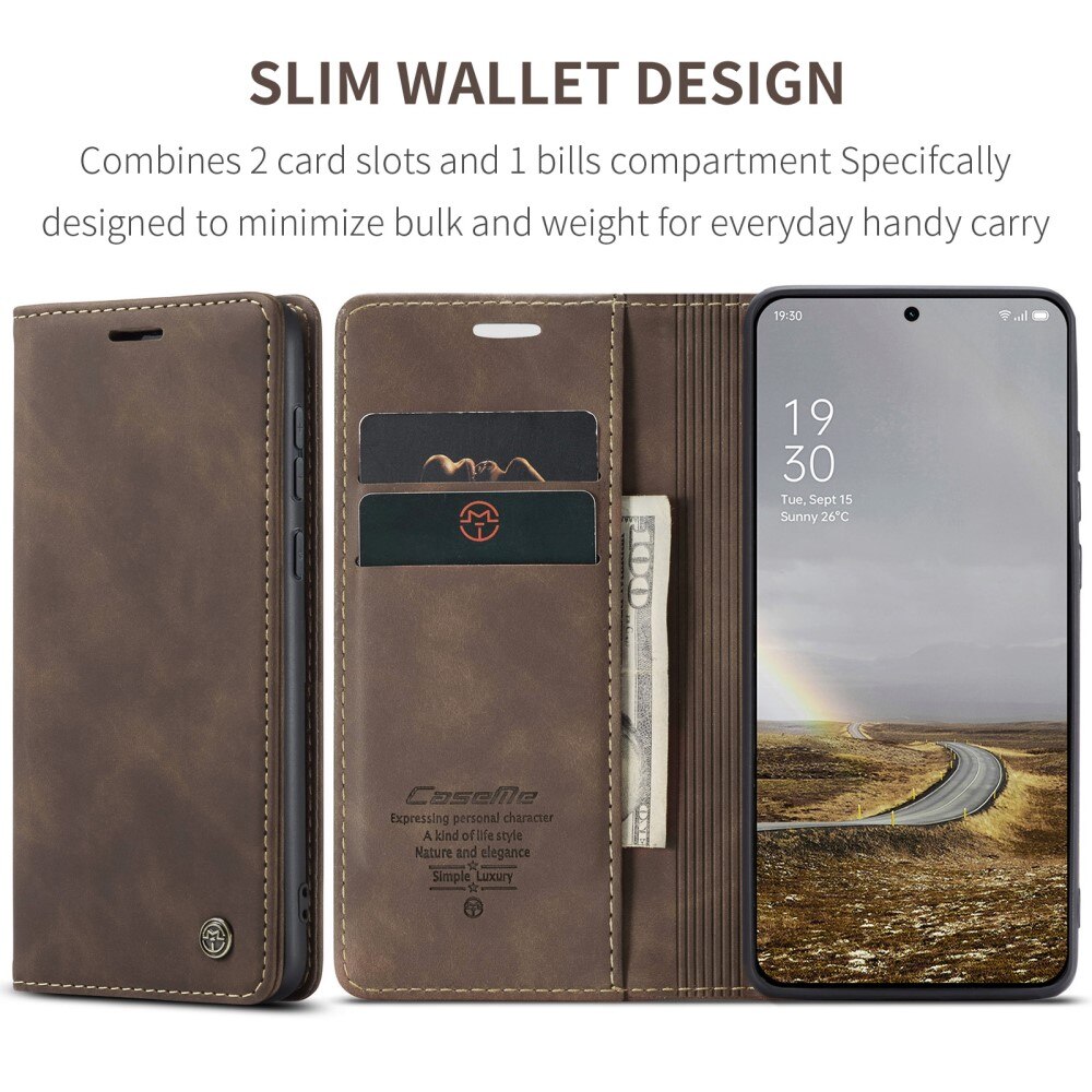  OnePlus 13 Slim Wallet Case Brown