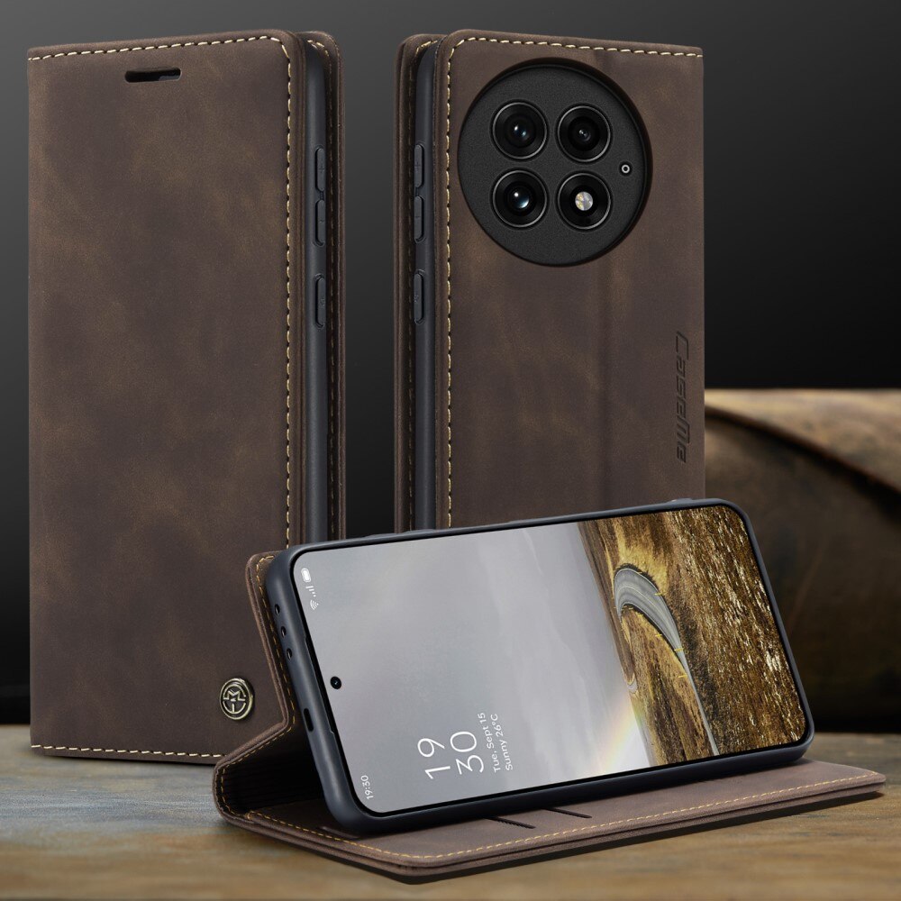  OnePlus 13 Slim Wallet Case Brown