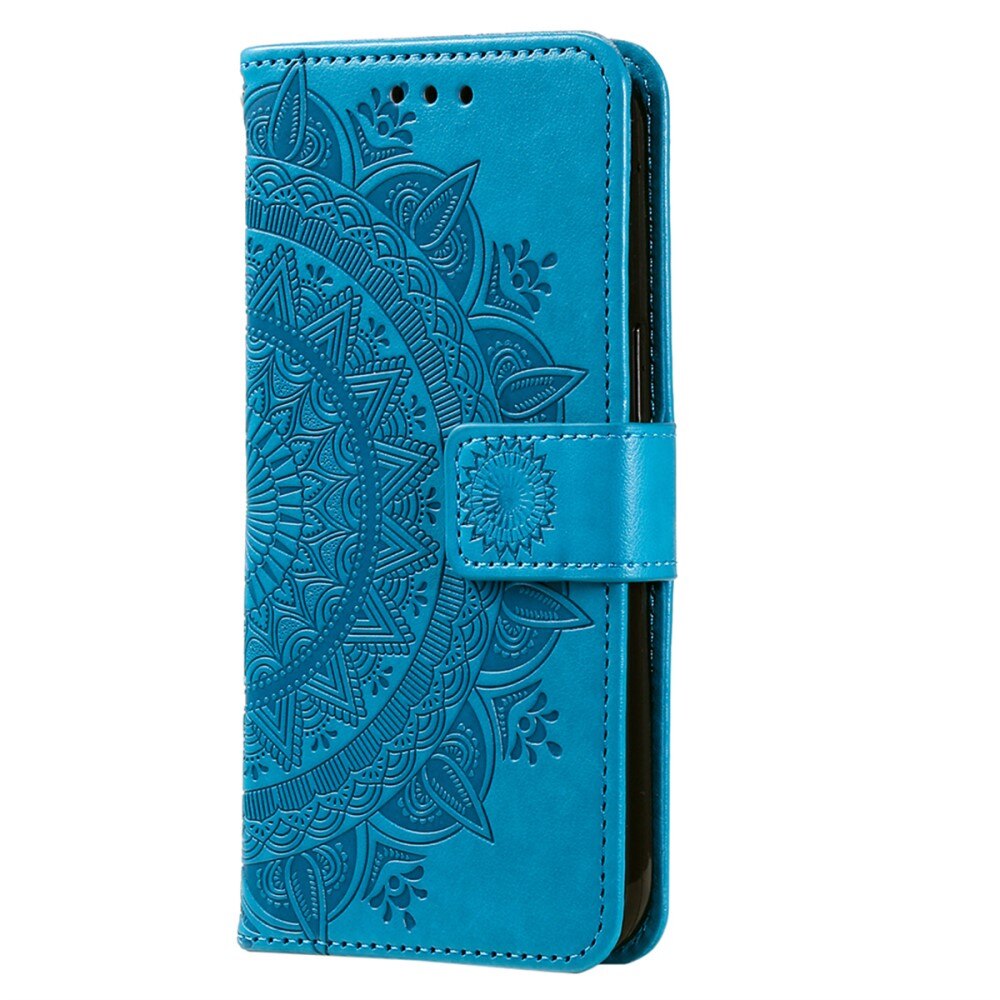 Samsung Galaxy A26 Leather Cover Mandala Blue