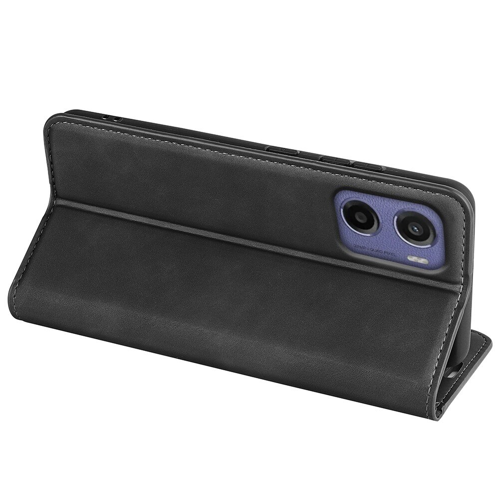 Motorola Moto E15 Slim Wallet Case Black