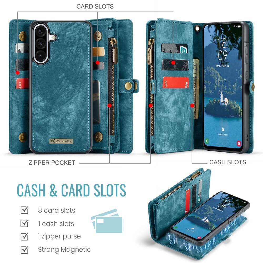 Samsung Galaxy A56 Multi-slot Wallet Case Blue