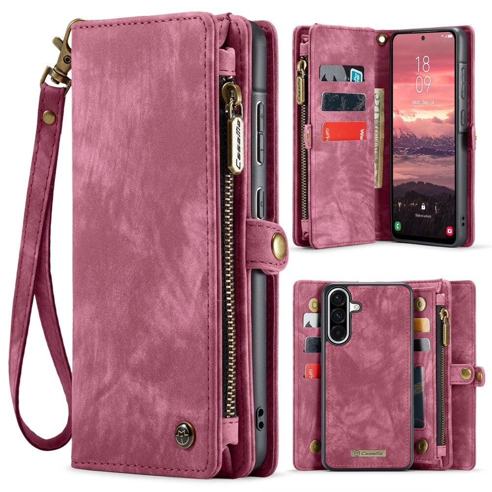 Samsung Galaxy A56 Multi-slot Wallet Case Red