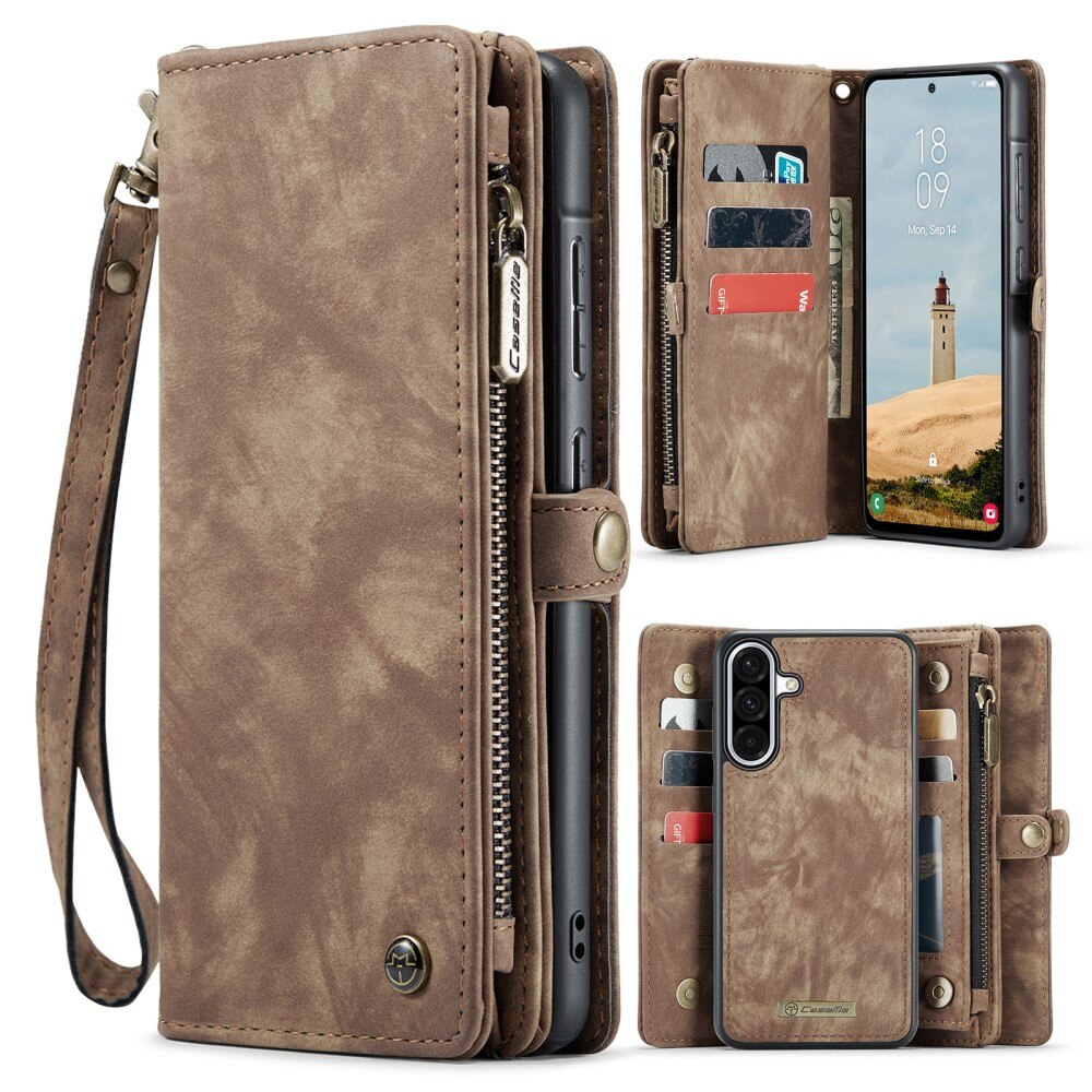 Samsung Galaxy A56 Multi-slot Wallet Case Brown