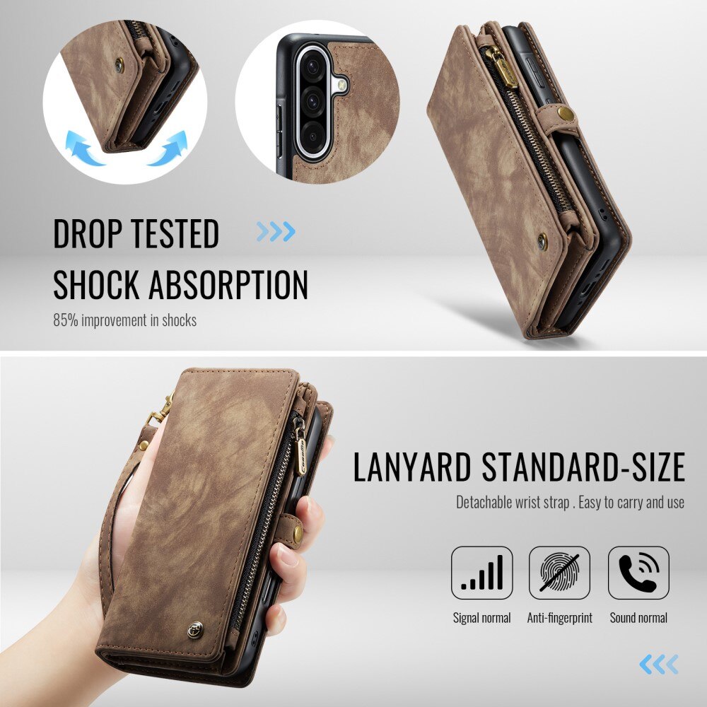 Samsung Galaxy A56 Multi-slot Wallet Case Brown