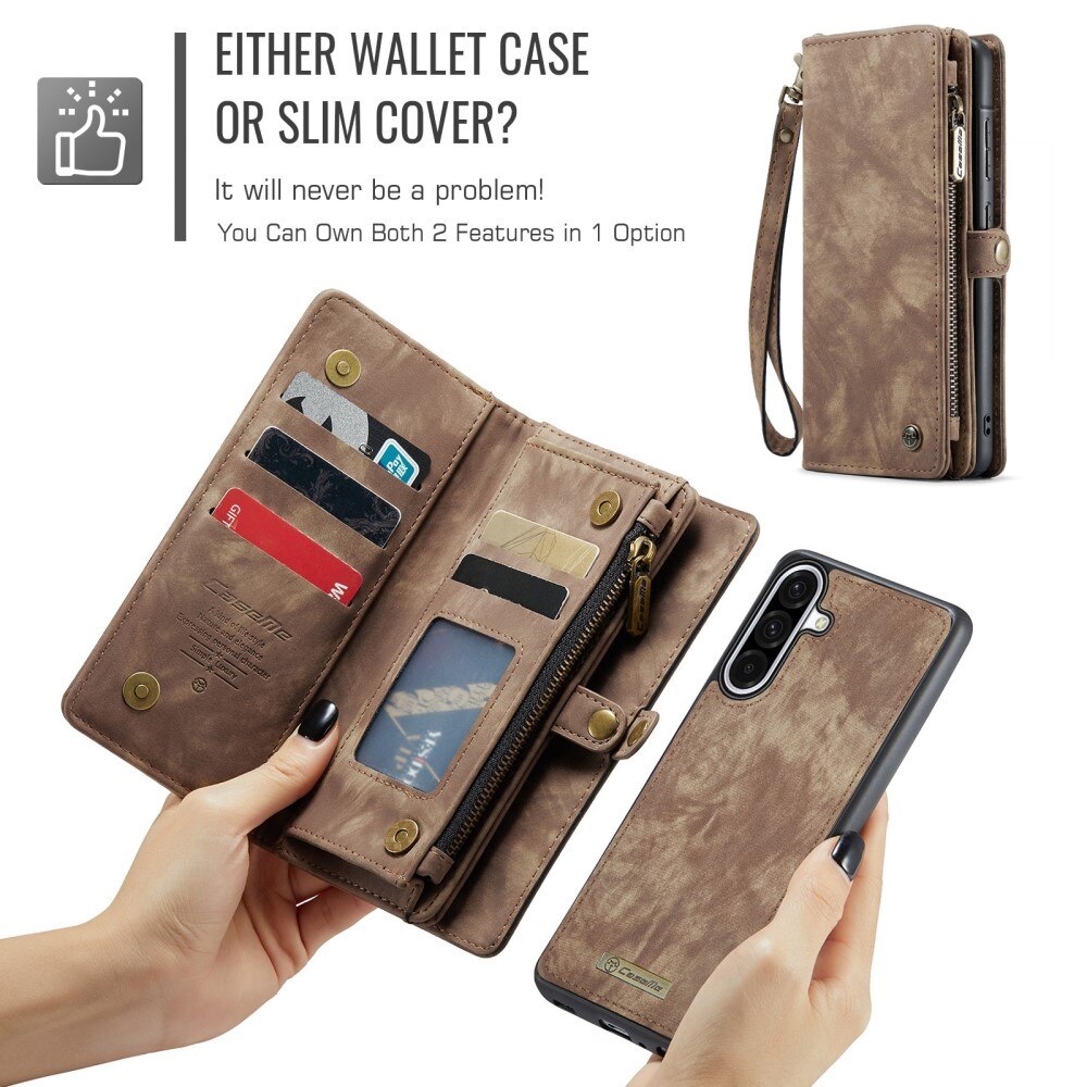 Samsung Galaxy A56 Multi-slot Wallet Case Brown