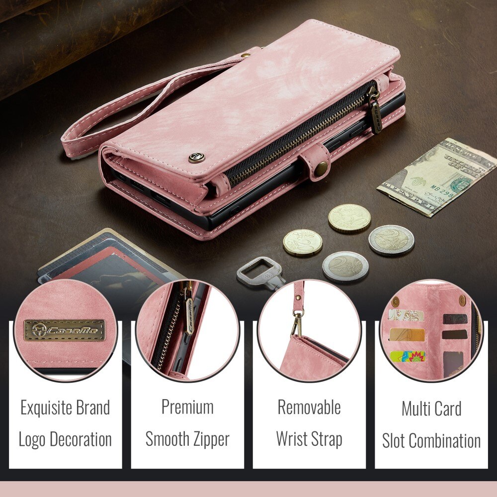 Samsung Galaxy A56 Multi-slot Wallet Case Pink