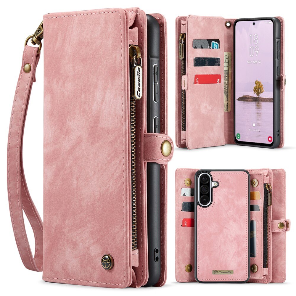 Samsung Galaxy A56 Multi-slot Wallet Case Pink