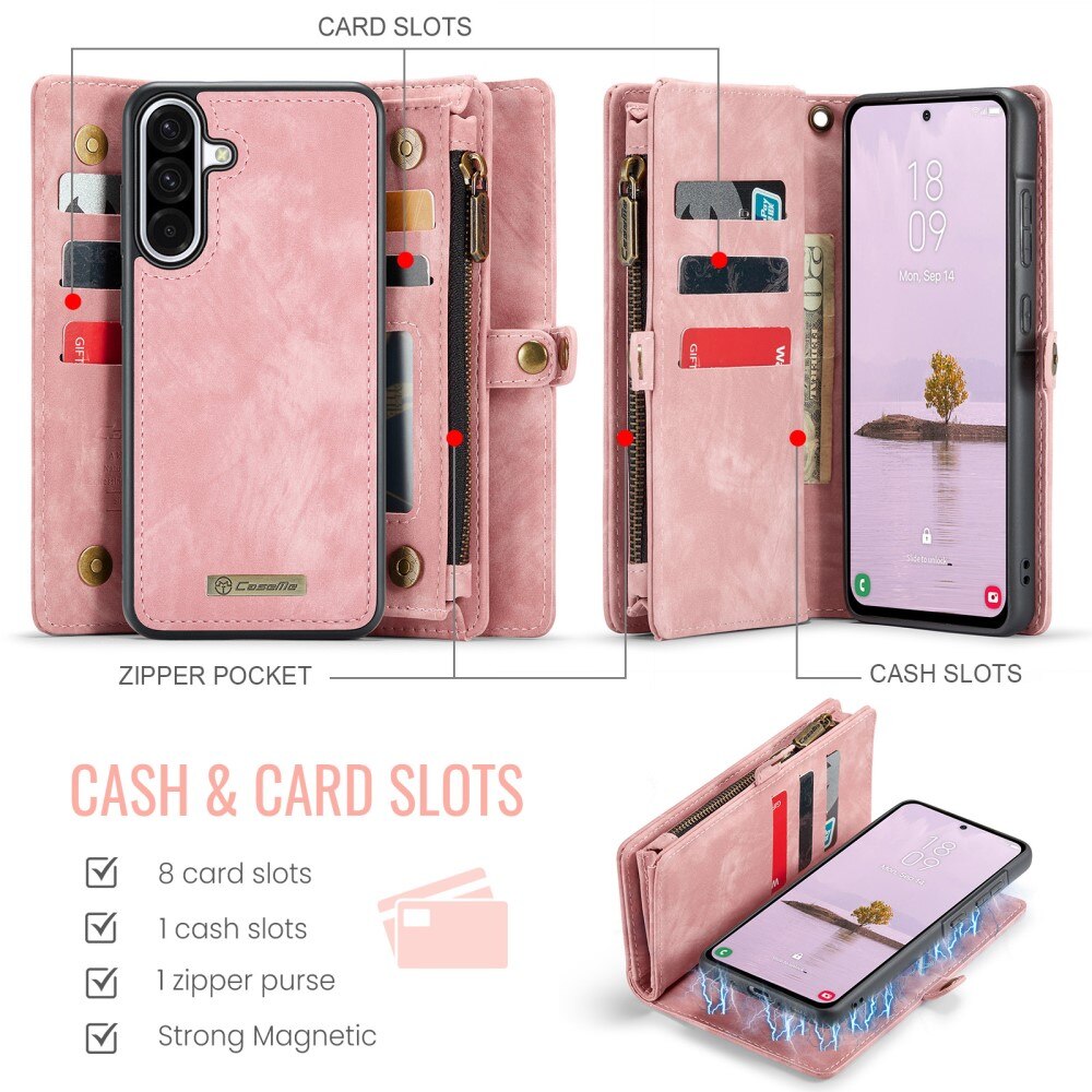 Samsung Galaxy A56 Multi-slot Wallet Case Pink