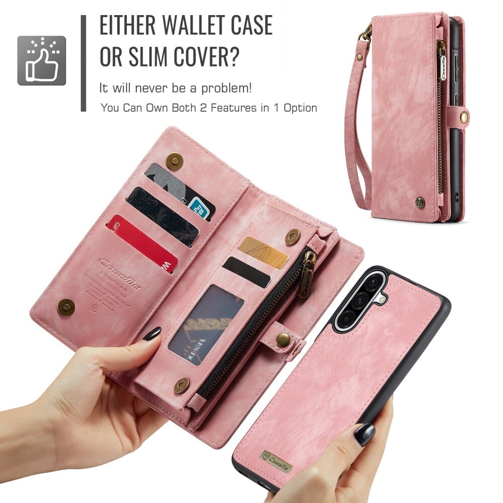 Samsung Galaxy A56 Multi-slot Wallet Case Pink