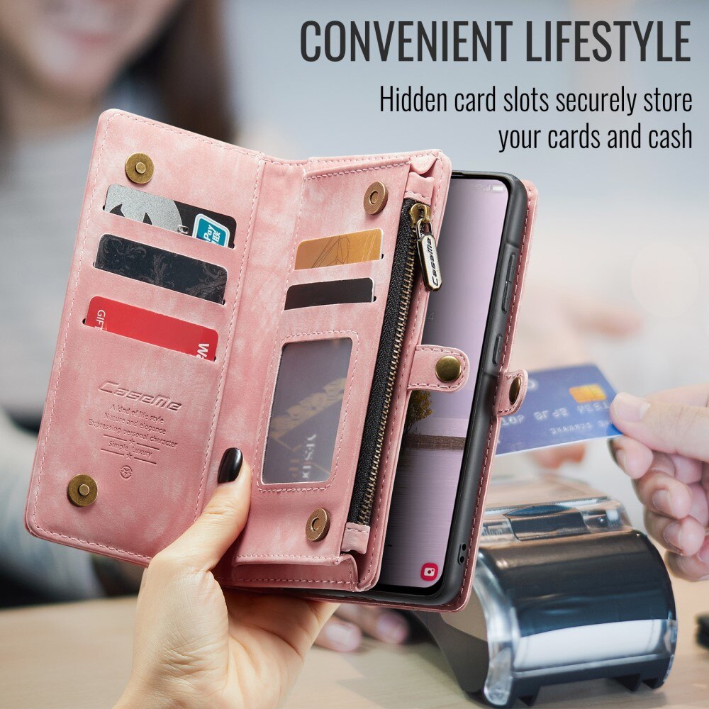 Samsung Galaxy A56 Multi-slot Wallet Case Pink