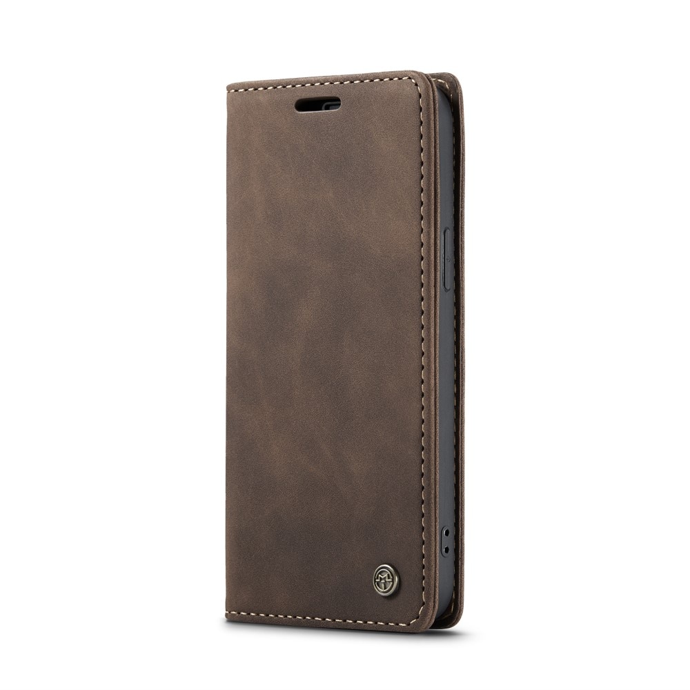 iPhone 16e Slim Wallet Case Brown