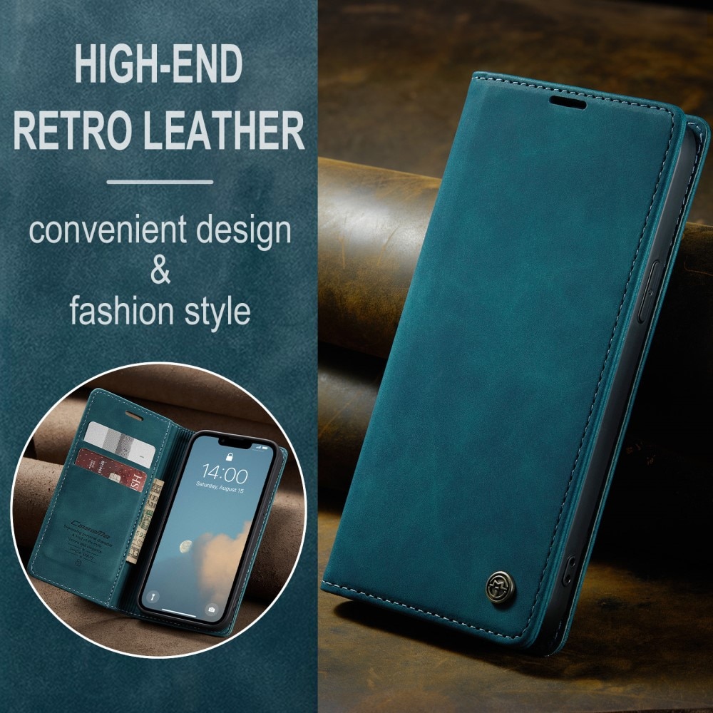 iPhone 16e Slim Wallet Case Blue