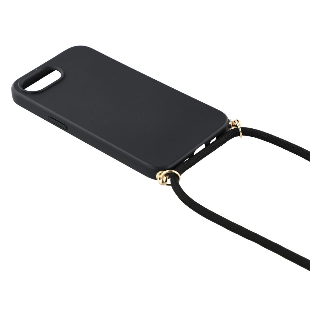 iPhone 16e Cover Neck Strap Black