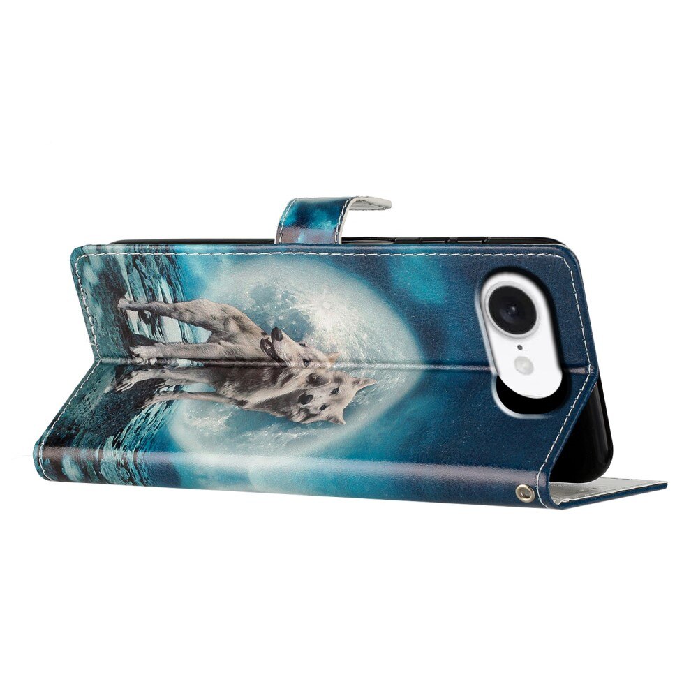 iPhone 16e Wallet Book Cover Wolves