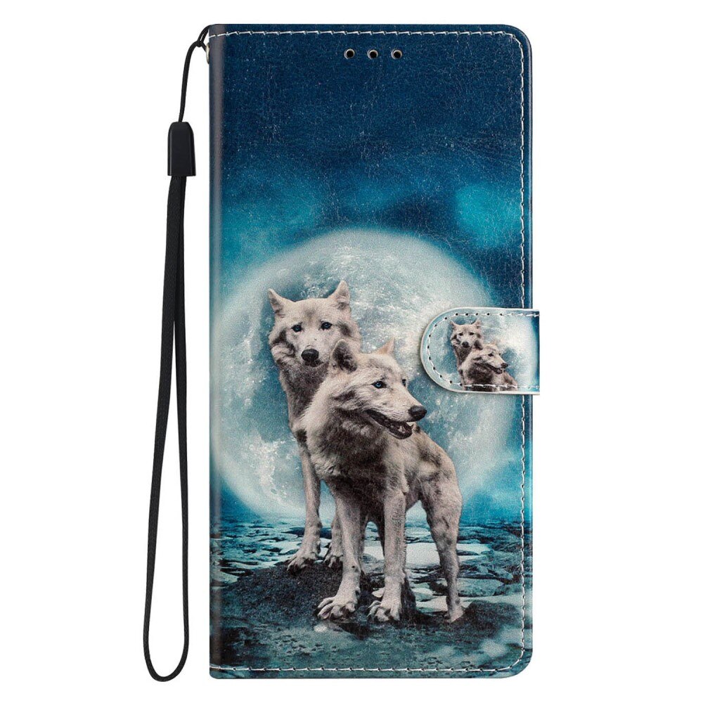 iPhone 16e Wallet Book Cover Wolves