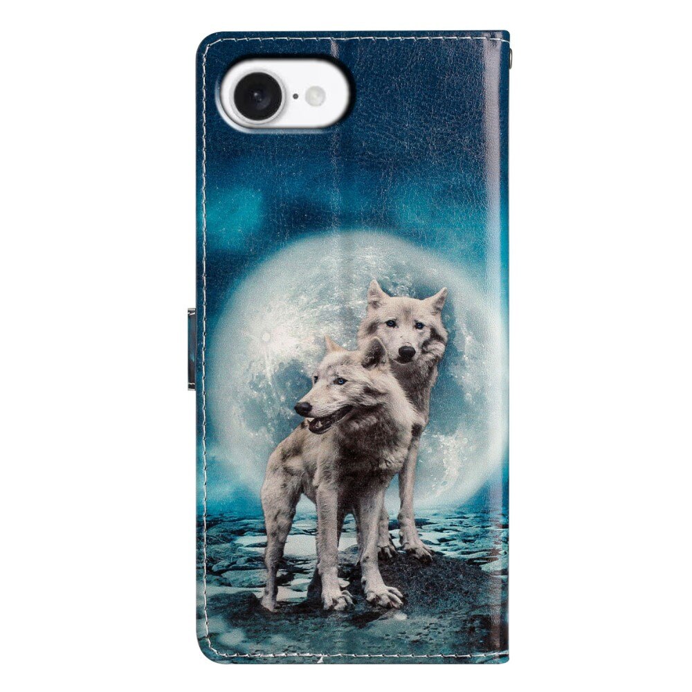 iPhone 16e Wallet Book Cover Wolves