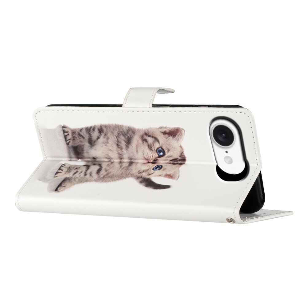 iPhone 16e Wallet Book Cover Kitten