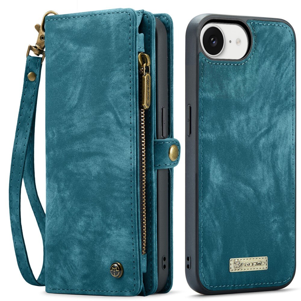 iPhone 16e Multi-slot Wallet Case Blue