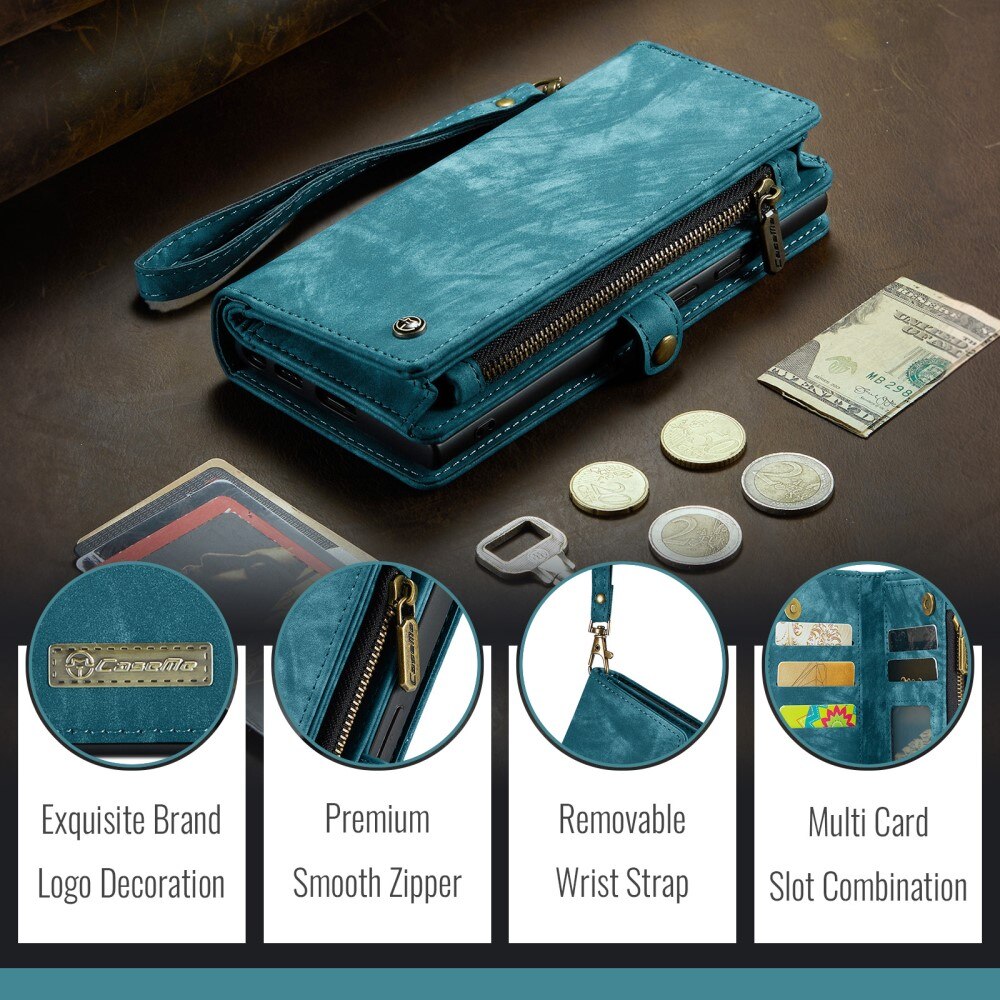 iPhone 16e Multi-slot Wallet Case Blue