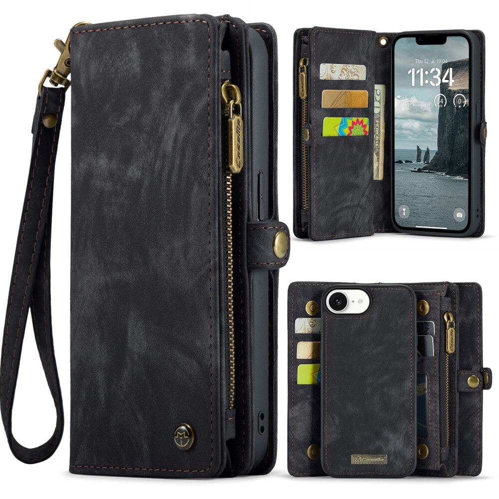 iPhone 16e Multi-slot Wallet Case Grey