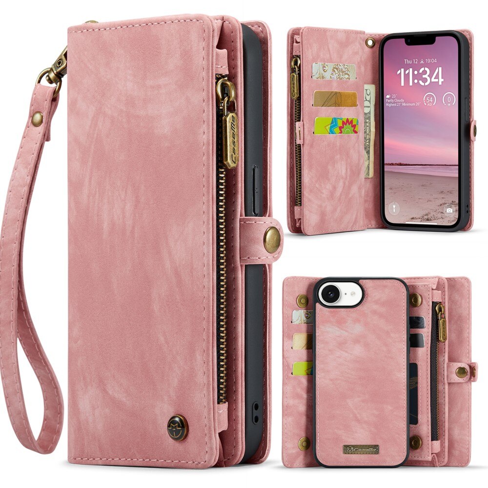 iPhone 16e Multi-slot Wallet Case Pink