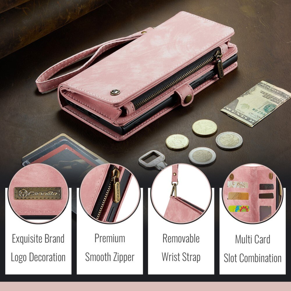 iPhone 16e Multi-slot Wallet Case Pink