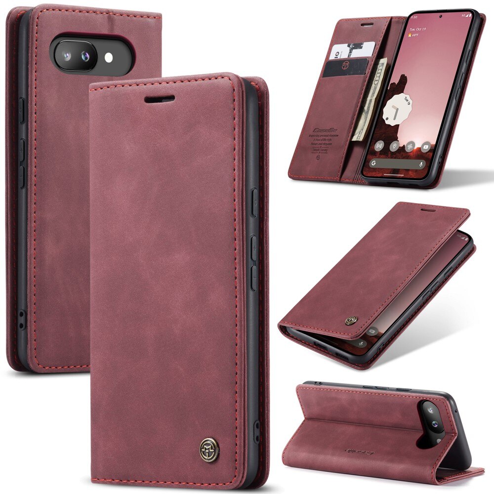 Google Pixel 9a Slim Wallet Case Red