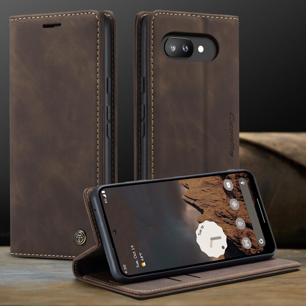 Google Pixel 9a Slim Wallet Case Brown