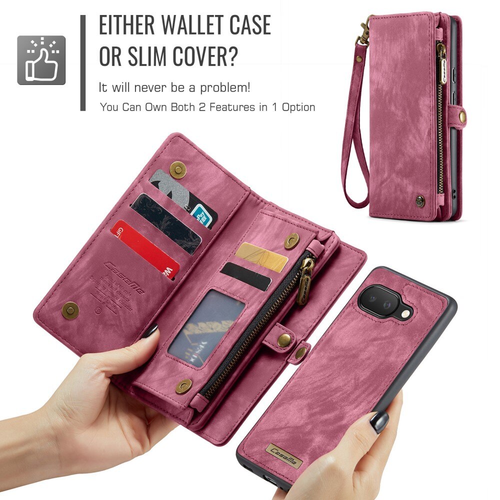 Google Pixel 9a Multi-slot Wallet Case Red