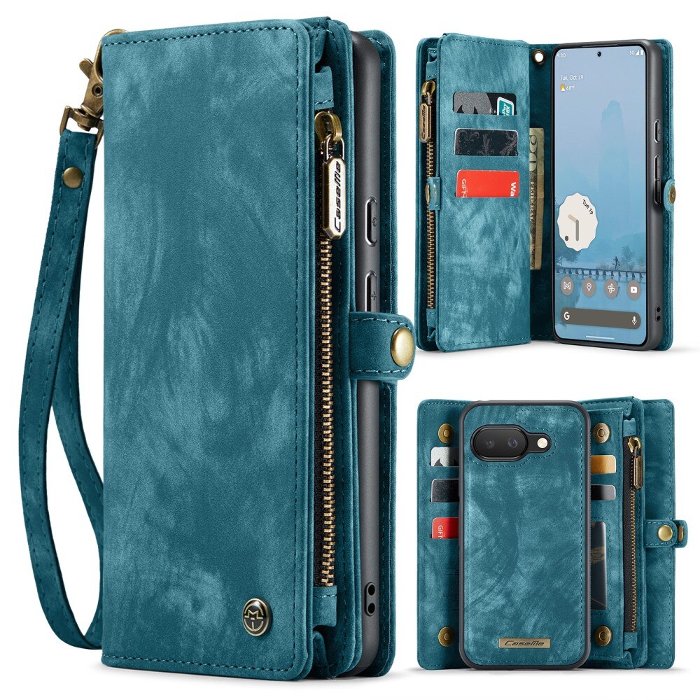 Google Pixel 9a Multi-slot Wallet Case Blue