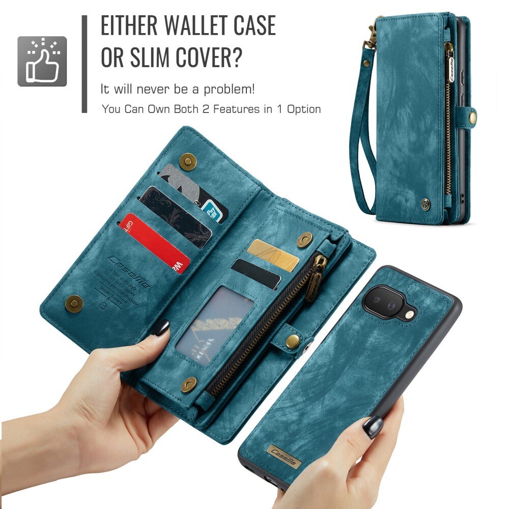 Google Pixel 9a Multi-slot Wallet Case Blue