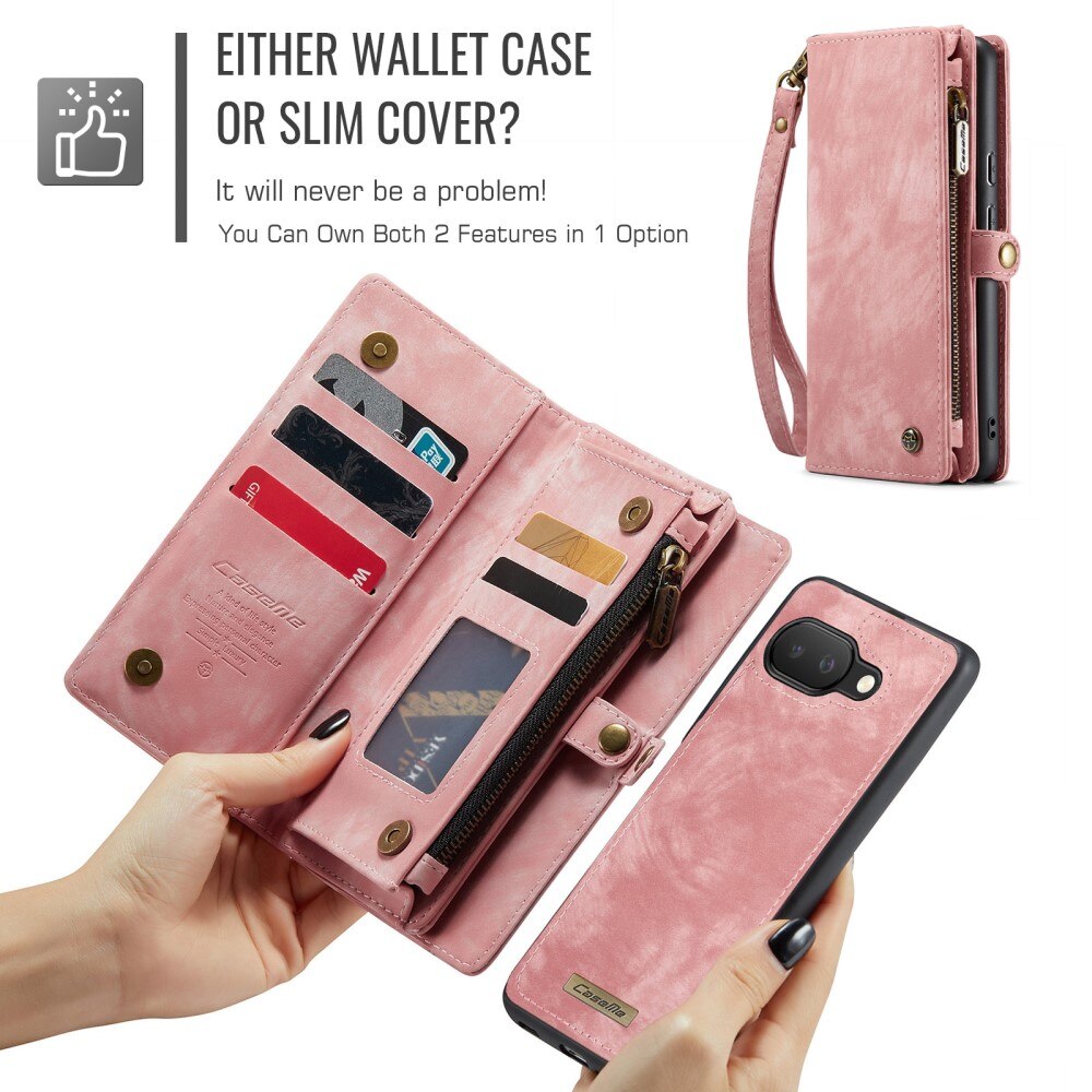 Google Pixel 9a Multi-slot Wallet Case Pink