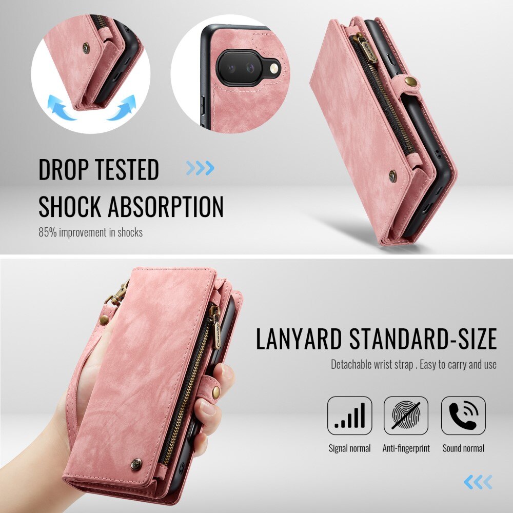 Google Pixel 9a Multi-slot Wallet Case Pink