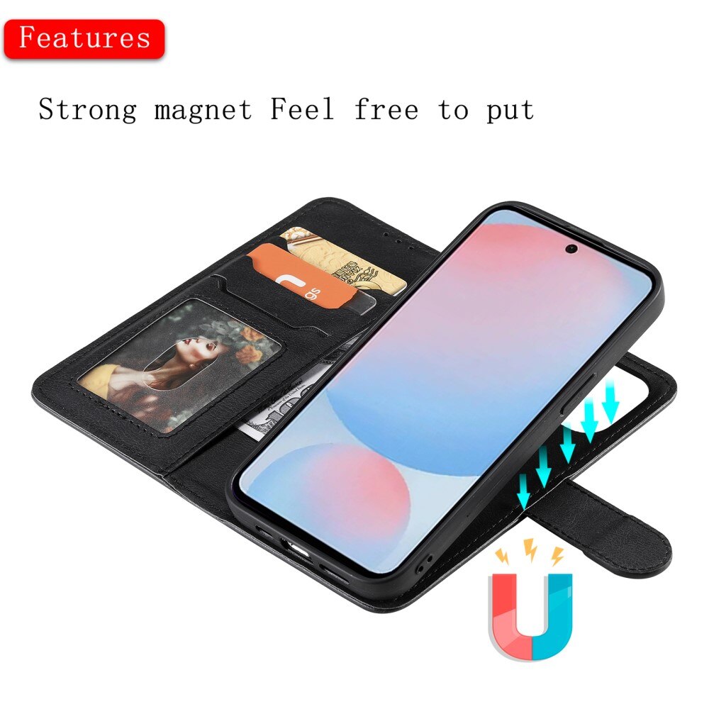 Samsung Galaxy A56 Magnetic Book Cover Black