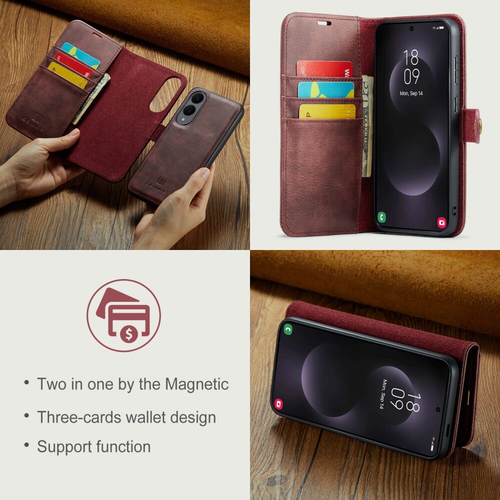 Samsung Galaxy S25 Edge Magnet Wallet Red