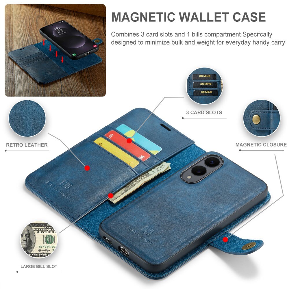 Samsung Galaxy S25 Edge Magnet Wallet Blue