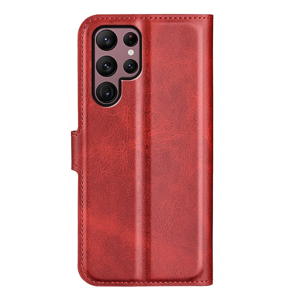 Samsung Galaxy S23 Ultra Leather Wallet Red