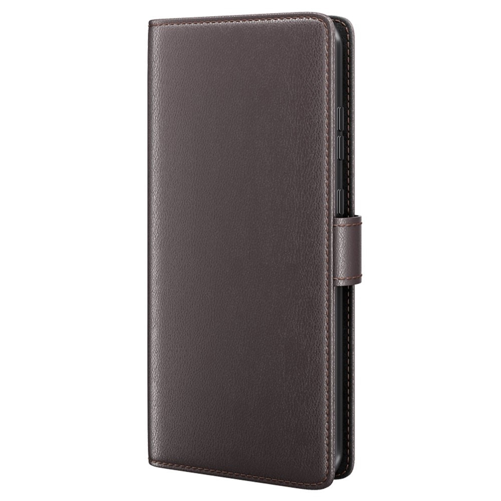 Samsung Galaxy S23 Plus Genuine Leather Wallet Case Brown